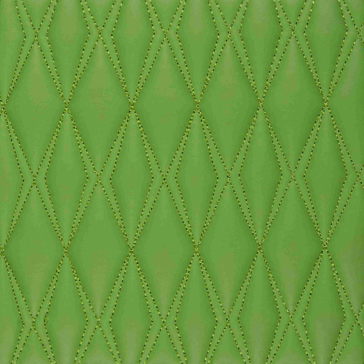Tapis de Sol 3D sur Mesure Premium Luxus – Motif Double Losange Vert Electrique