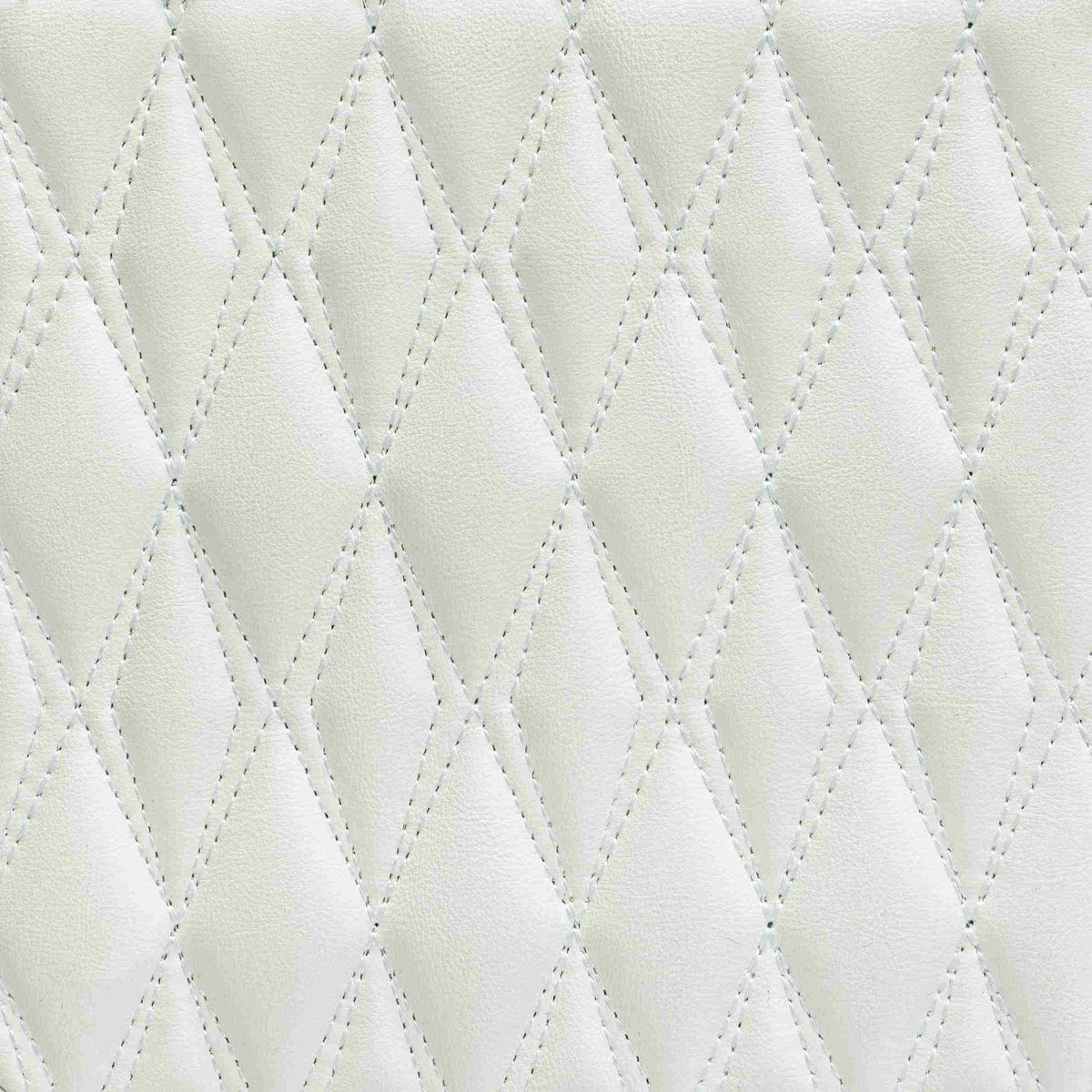 Tapis de Sol 3D sur Mesure Premium Luxus – Motif Double Losange Blanc Neige