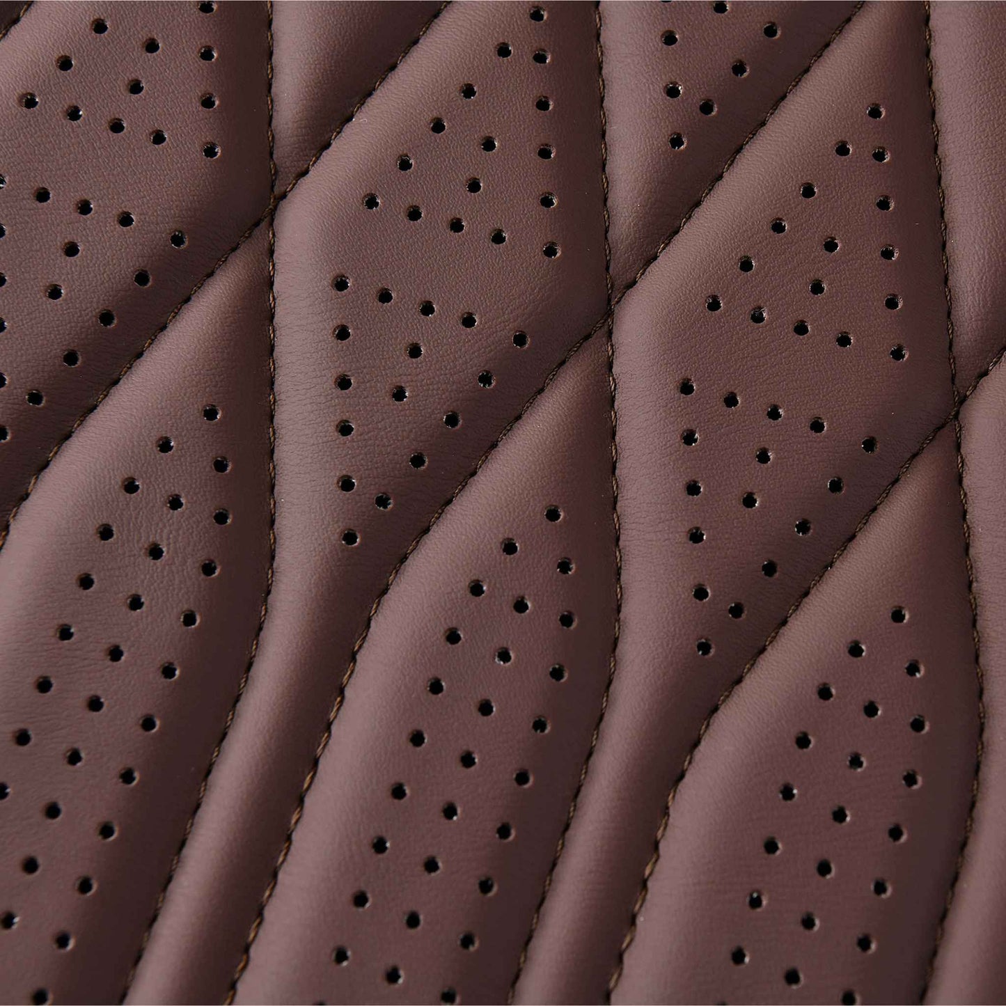 Luxus SeatSkin™ Housses de Siège sur Mesure en Similicuir – Motif Losange Rouge Ferrari