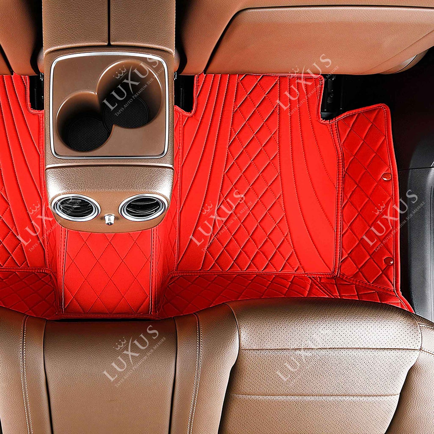 Tapis de Sol 3D sur Mesure Premium Luxus – Motif Hybride Rouge Ferrari