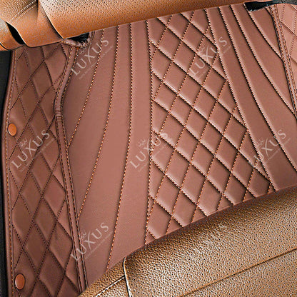 Tapis de Sol 3D sur Mesure Premium Luxus – Motif Hybride Marron Chocolat