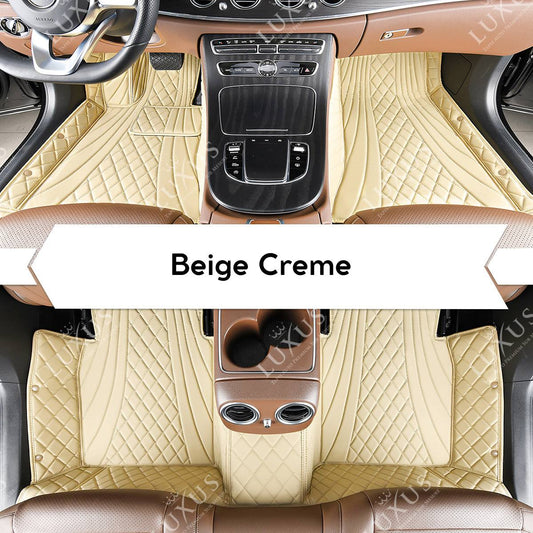 Tapis de Sol 3D sur Mesure Premium Luxus – Motif Hybride Beige Crème