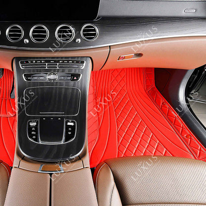 Tapis de Sol 3D sur Mesure Premium Luxus – Motif Hybride Rouge Ferrari