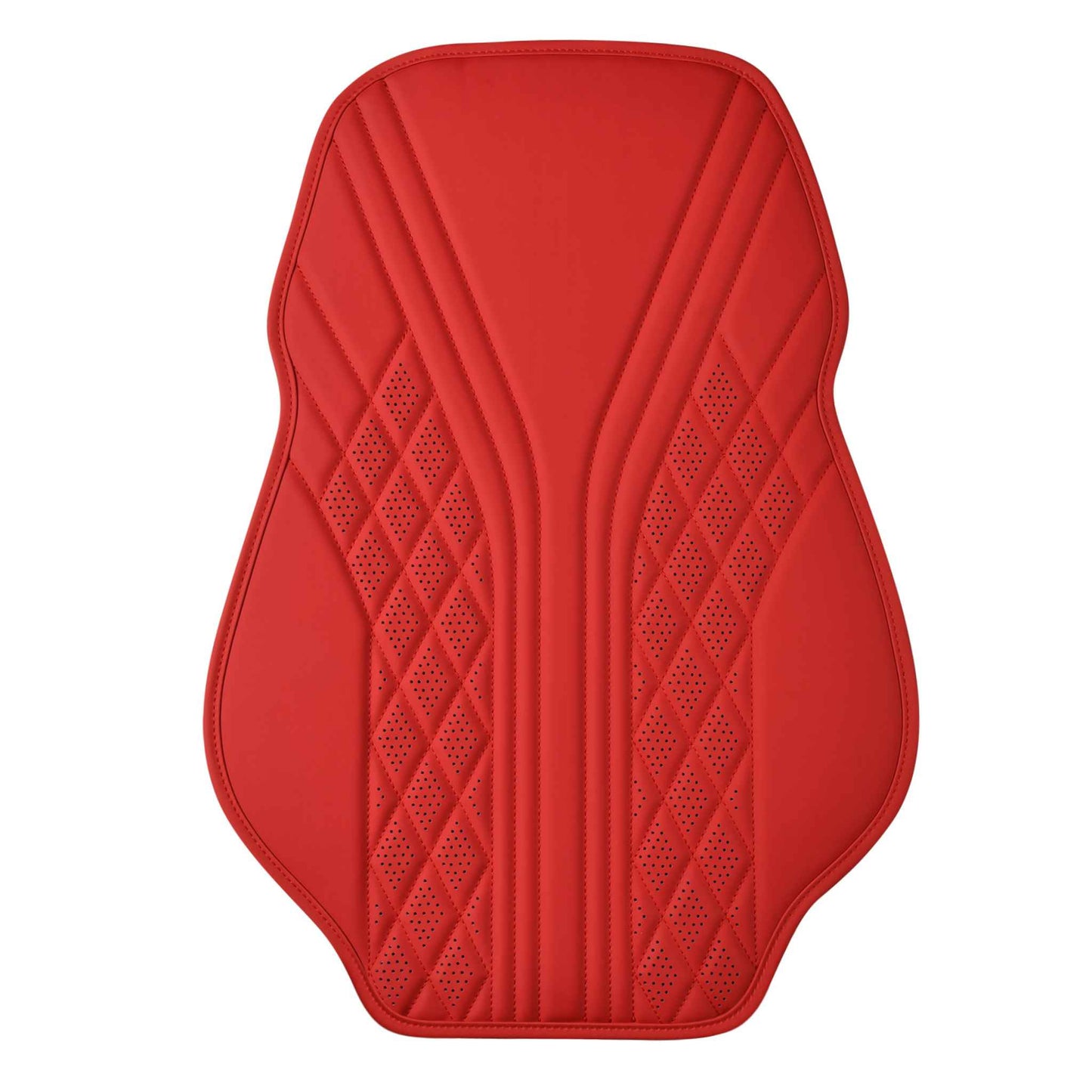 Luxus SeatSkin™ Housses de Siège sur Mesure en Similicuir – Motif Hybride Noir