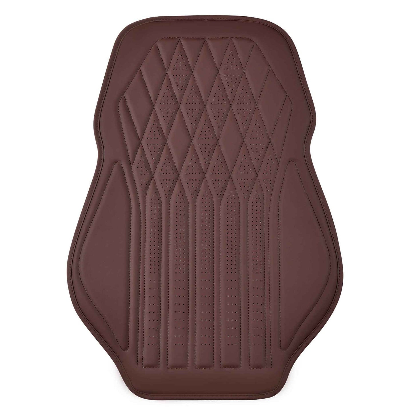 Luxus SeatSkin™ Housses de Siège sur Mesure en Similicuir – Motif Losange Beige Crème