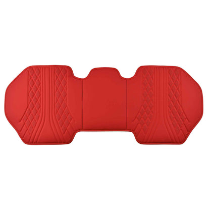 Luxus SeatSkin™ Housses de Siège sur Mesure en Similicuir – Motif Hybride Rouge Ferrari