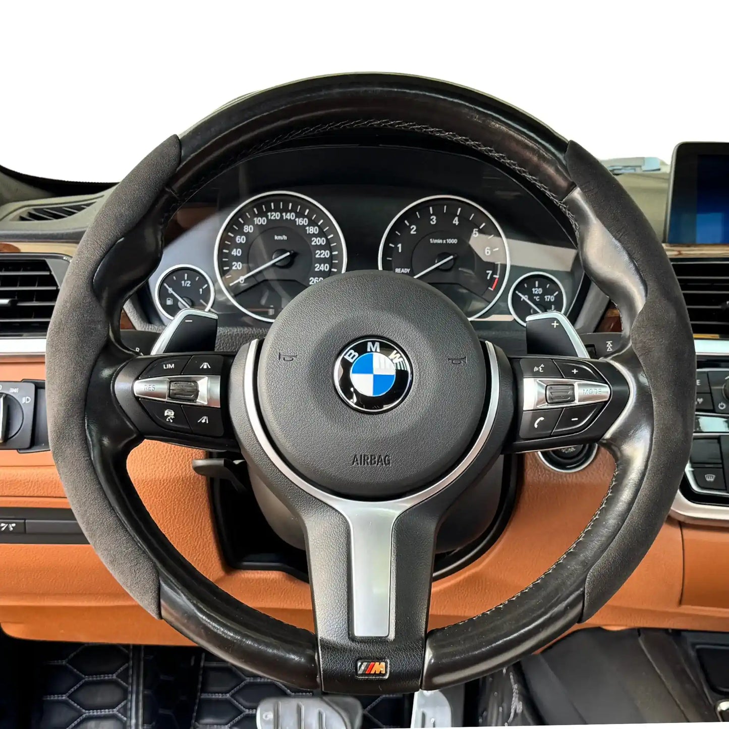 Housse de volant minimaliste en Alcantara - Grip sport - Nero