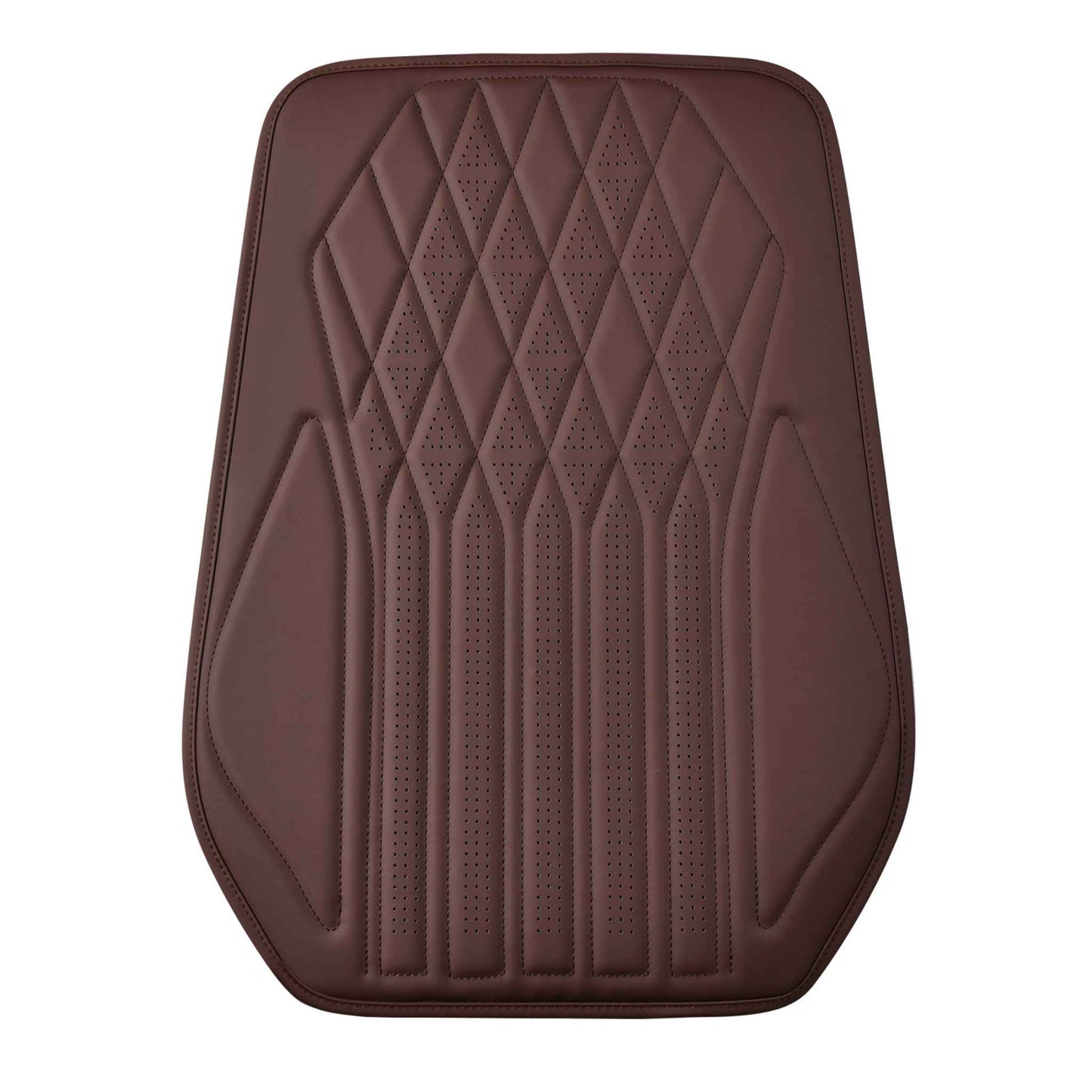 Luxus SeatSkin™ Housses de Siège sur Mesure en Similicuir – Motif Losange Noir Onyx