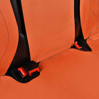 Luxus SeatSkin™ Housses de Siège sur Mesure en Suédine – Motif Losange Marron Chocolat
