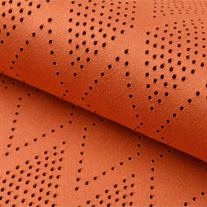 Luxus SeatSkin™ Housses de Siège sur Mesure en Suédine – Motif Losange Marron Chocolat