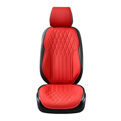 Luxus SeatSkin™ Housses de Siège sur Mesure en Similicuir – Motif Losange Rouge Ferrari