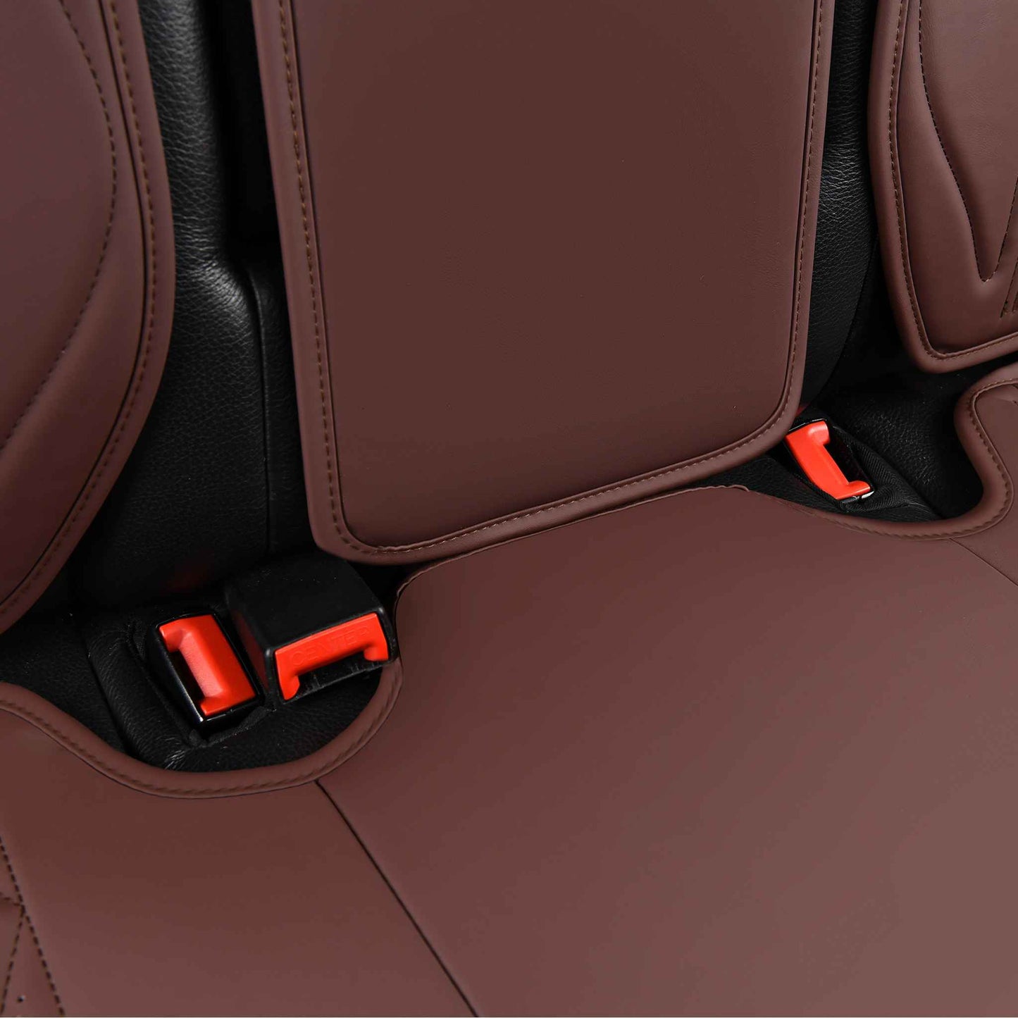 Luxus SeatSkin™ Housses de Siège sur Mesure en Similicuir – Motif Losange Beige Crème