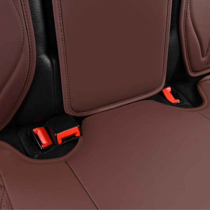 Luxus SeatSkin™ Housses de Siège sur Mesure en Similicuir – Motif Losange Beige Crème