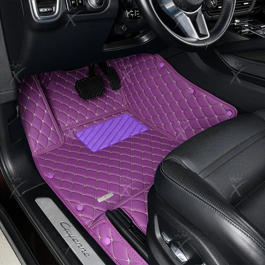 Tapis de Sol 3D sur Mesure Premium Luxus – Motif Losange Mauve Lavande