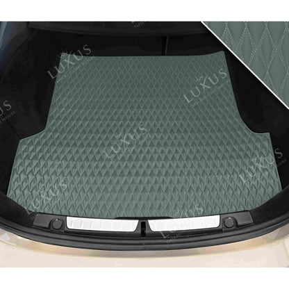 Tapis de Coffre sur Mesure Premium Luxus – Motif Double Losange Gris Sauge