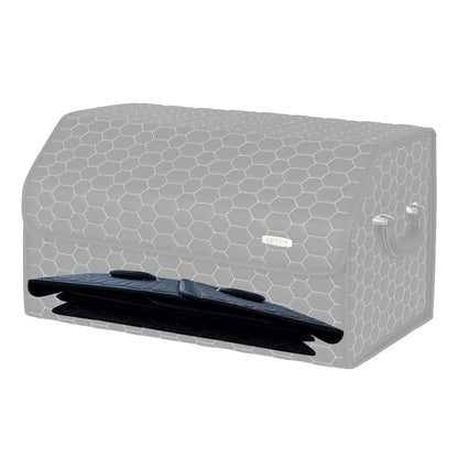 Boite de Rangement Voiture | Motif Nid d'Abeille | Noir & Surpiqûres Rouges
