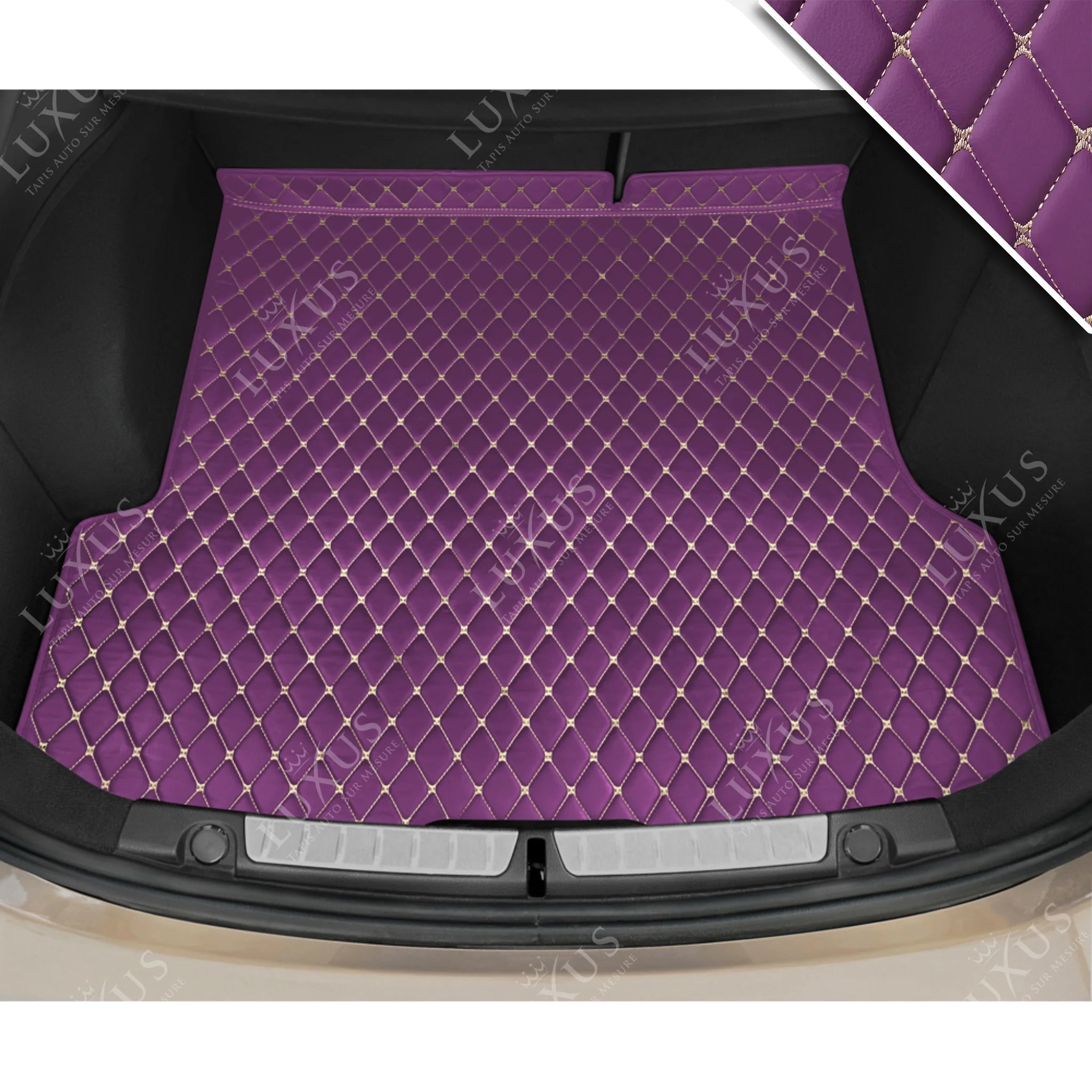 Tapis De Coffre Pour Peugeot 5008 7 Places (2017-2025) - Imperméable, Antidérapant, Facile à Nettoyer, Plusieurs Couleurs