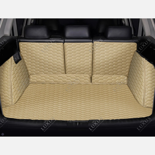 Tapis de Coffre 3D Intégral sur Mesure Premium Luxus – Motif Nid d’Abeille Beige Crème