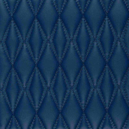 Tapis de Coffre sur Mesure Premium Luxus – Motif Double Losange Bleu Nuit