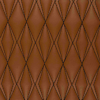 Tapis de Sol 3D sur Mesure Premium Luxus – Motif Double Losange Marron Chocolat