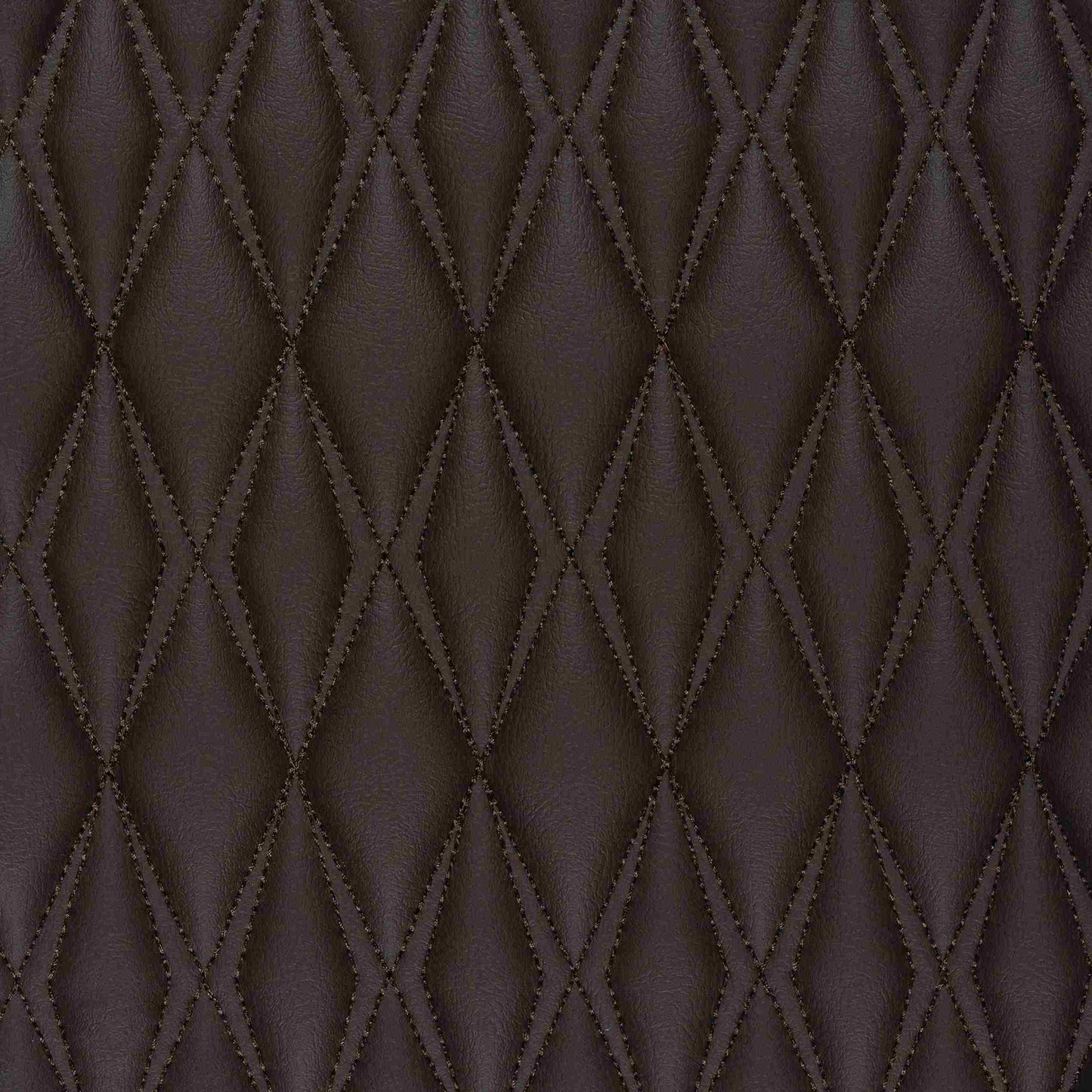 Tapis de Sol 3D sur Mesure Premium Luxus – Motif Double Losange Marron Chocolat Noir