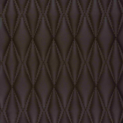 Tapis de Sol 3D sur Mesure Premium Luxus – Motif Double Losange Marron Chocolat Noir