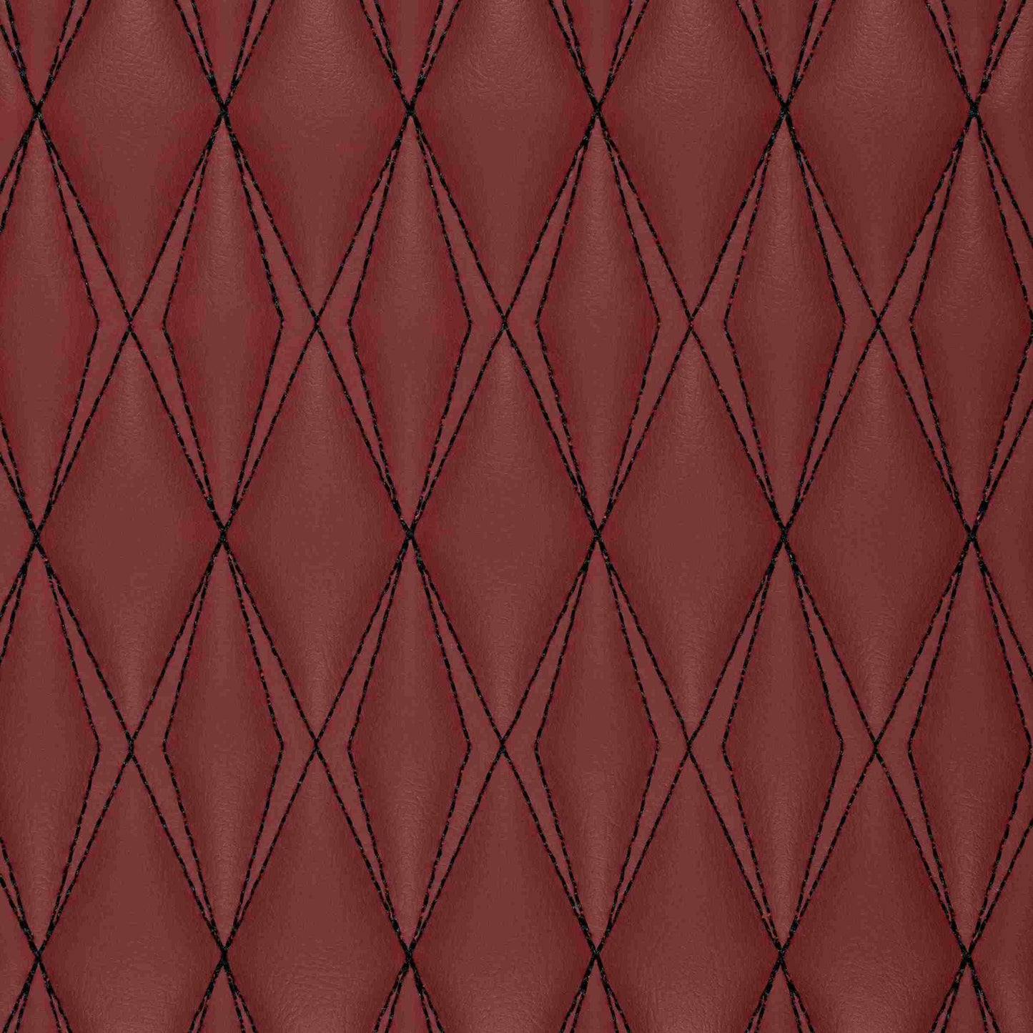 Tapis de Sol 3D sur Mesure Premium Luxus – Motif Double Losange Rouge Bordeaux