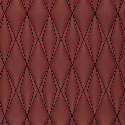 Tapis de Sol 3D sur Mesure Premium Luxus – Motif Double Losange Rouge Bordeaux