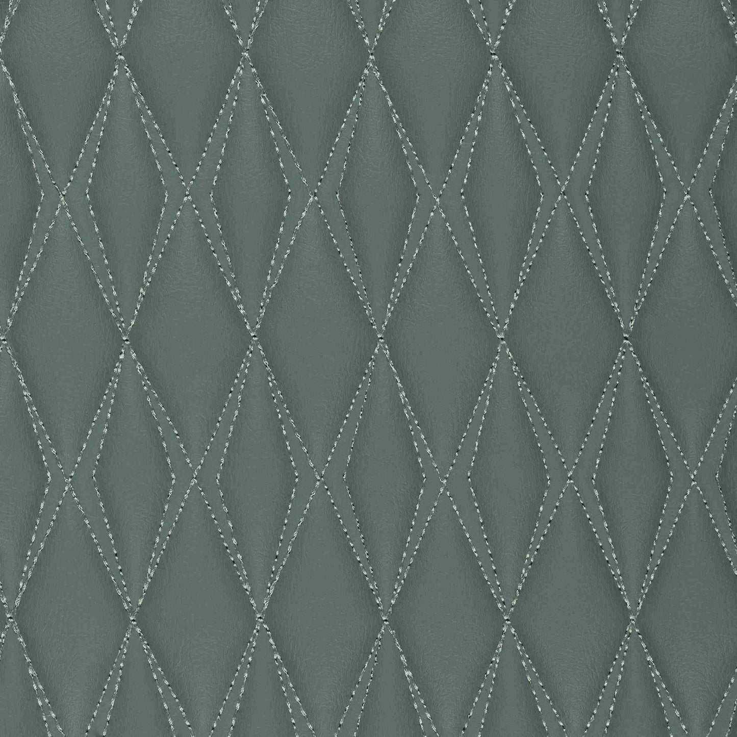 Tapis de Coffre sur Mesure Premium Luxus – Motif Double Losange Gris Sauge