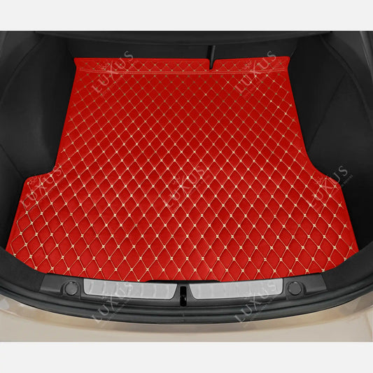 Tapis de Coffre sur Mesure Premium Luxus – Motif Losange Rouge Ferrari