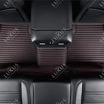 Luxus Tapis de Sol Premium 3D sur Mesure – Motif Bandes Noir