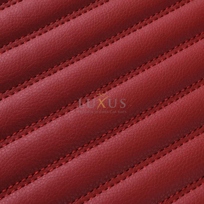 Luxus Tapis de Sol Premium 3D sur Mesure – Motif Bandes Rouge Cerise