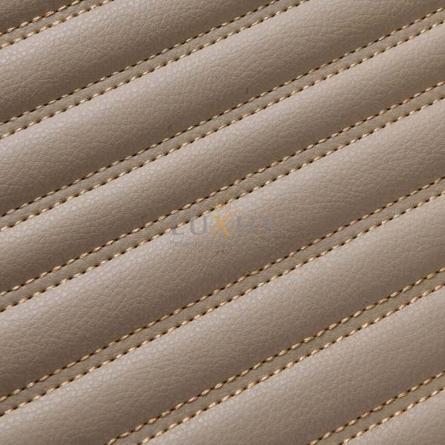 Luxus Tapis de Sol Premium 3D sur Mesure – Motif Bandes Beige Crème