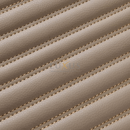 Luxus Tapis de Sol Premium 3D sur Mesure – Motif Bandes Beige Crème