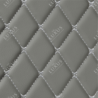 Tapis de Sol 3D sur Mesure Premium Luxus – Motif Losange Gris Perle