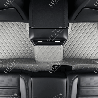 Tapis de Sol 3D sur Mesure Premium Luxus – Motif Losange Gris Perle